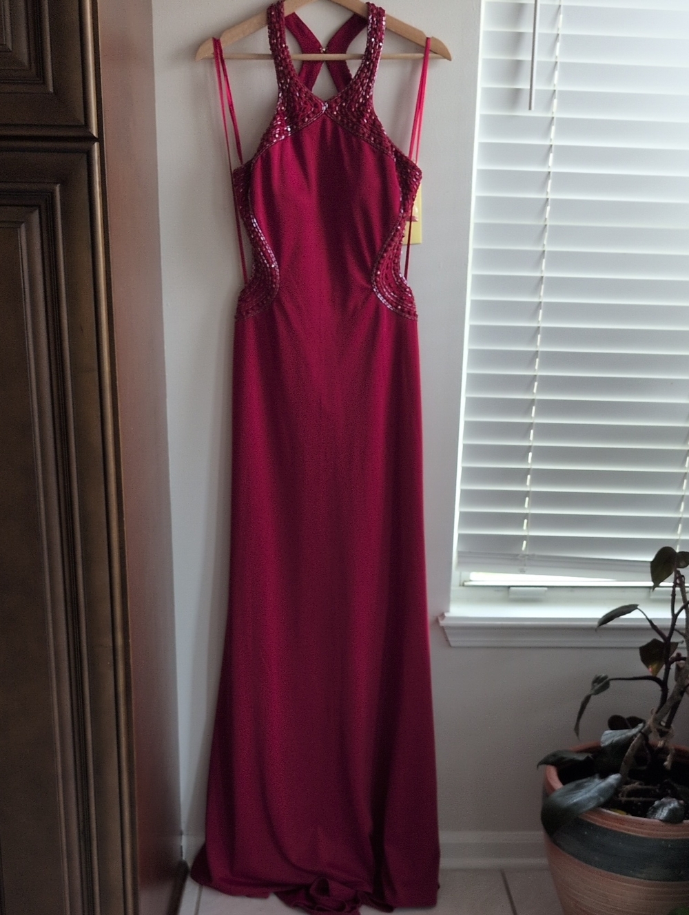 Lara Design Red Sequin Gown NWT